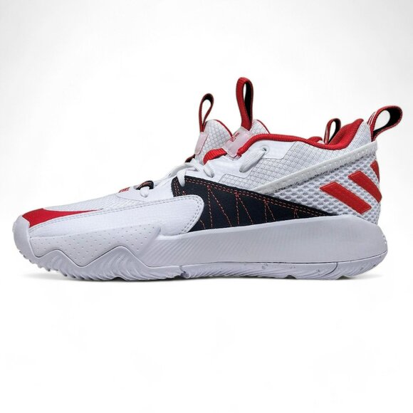 Adidas Dame Certified EXTPLY 2.0 Trail Blazers Shoes Red GY8965 Men's Size 9.5 - Picture 3 of 8